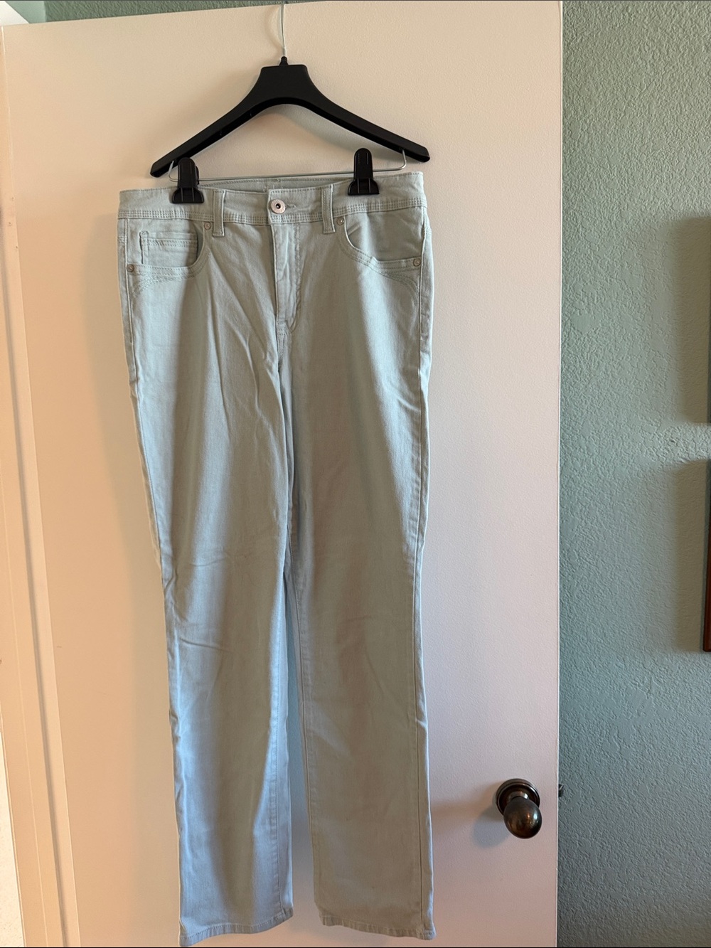 Style & Co. Straight Leg Pants in light green size 10